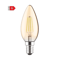 Diolamp  Retro LED Filament žárovka Candle Amber 5W/230V/E14/2700K/400Lm/300°/Step Dim