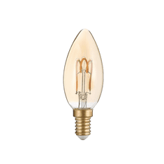 Diolamp  Retro LED Spiral Filament Candle Amber žárovka 3W/230V/E14/2700K/200Lm/300°