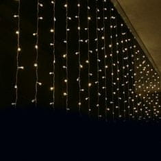 ACA Lightning  LED vánoční světelný závěs, 3x2m, teplá bílá, IP44, 240 LED