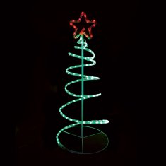ACA Lightning  LED vánoční stromeček s hvězdou 120 LED/20W/230V/IP44/zelená a červená barva