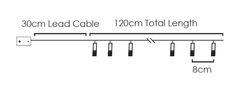 ACA Lightning  LED nano měděný světelný řetez podzimní lístky, 30 LED, 3x baterie AA, teplá bílá, IP20