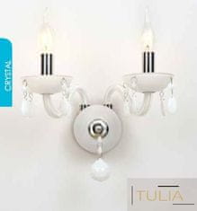 ACA  Křišťálové nástěnné svítidlo TULIA max. 2x40W/E14/230V/IP20