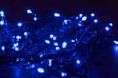 ACA Lightning  LED vánoční světelný řetez, 1,5x10m, modrá barva, IP44, 100 LED