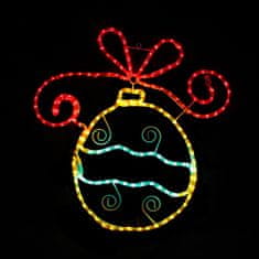 ACA Lightning  LED vánoční koule do okna 21W/230V/IP44/180 LED
