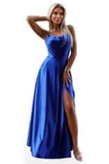Numoco Dámské šaty 547-2 PERLA, královská modrá, XS
