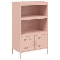 Vidaxl Skříň highboard růžová 68 x 39 x 113 cm ocel