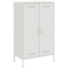 Vidaxl Skříň highboard bílá 68 x 39 x 113 cm ocel