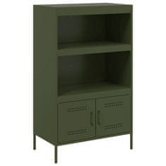 Vidaxl Skříň highboard olivově zelená 68 x 39 x 113 cm ocel