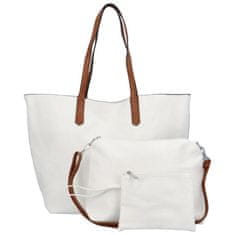 Urban Style Stylový set dámské kabelky a doplňků 3v1 Robina, bílá