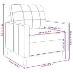 Vidaxl Křeslo vínové 60 cm samet