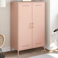 shumee Skříň highboard růžová 68 x 39 x 113 cm ocel