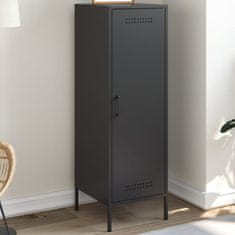 Vidaxl Skříň highboard černá 36 x 39 x 113 cm ocel