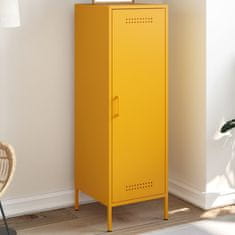 shumee Skříň highboard hořčicově žlutá 36 x 39 x 113 cm ocel