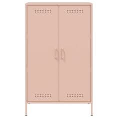 Vidaxl Skříň highboard růžová 68 x 39 x 113 cm ocel