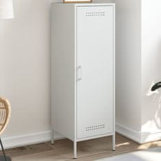 shumee Skříň highboard bílá 36 x 39 x 113 cm ocel