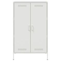 Vidaxl Skříň highboard bílá 68 x 39 x 113 cm ocel