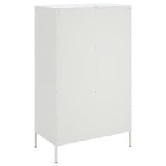 Vidaxl Skříň highboard bílá 68 x 39 x 113 cm ocel