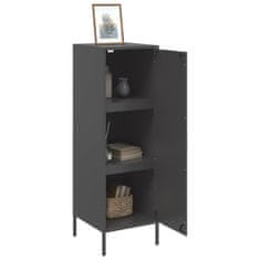 Vidaxl Skříň highboard černá 36 x 39 x 113 cm ocel