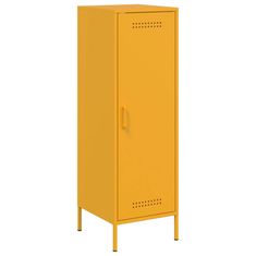 Vidaxl Skříň highboard hořčicově žlutá 36 x 39 x 113 cm ocel