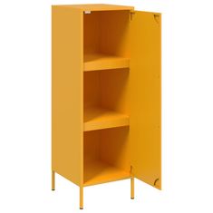 Vidaxl Skříň highboard hořčicově žlutá 36 x 39 x 113 cm ocel