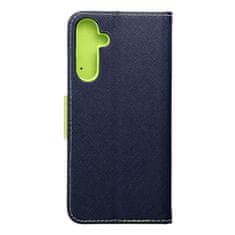 FORCELL Pouzdro Forcell flipové Fancy Book pro SAMSUNG A25 5G navy / lime