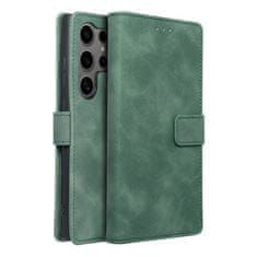 FORCELL Pouzdro Flipové TENDER Book Case pro SAMSUNG Galaxy S24 Ultra green 5903396232008