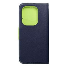 FORCELL Pouzdro Forcell flipové Fancy Book pro XIAOMI Redmi NOTE 13 PRO 4G navy / lime