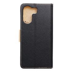 FORCELL Pouzdro Forcell flipové Fancy Book pro XIAOMI Redmi 13c / POCO C65 , černé / gold