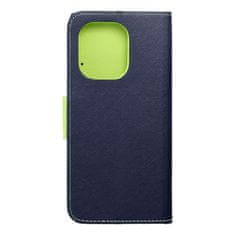 FORCELL Pouzdro Forcell flipové Fancy Book pro XIAOMI Redmi NOTE 13 4G navy / lime