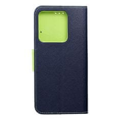 FORCELL Pouzdro Forcell flipové Fancy Book pro XIAOMI Redmi NOTE 13 5G navy / lime