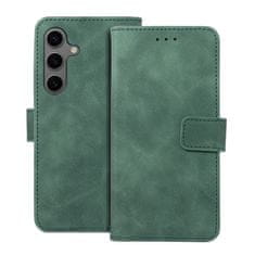 FORCELL Pouzdro Flipové TENDER Book Case pro SAMSUNG Galaxy S24 green 5903396231940