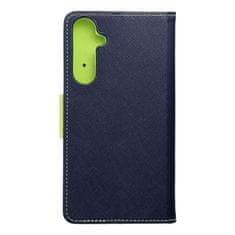 FORCELL Pouzdro Forcell flipové Fancy Book pro SAMSUNG A35 navy / lime