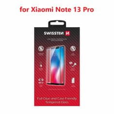SWISSTEN Sklo Swissten Full Glue, Color Frame, Case Friendly Pro Xiaomi Note 13 Pro Černé
