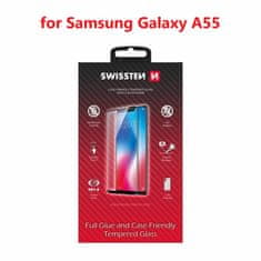 SWISSTEN Sklo Swissten Full Glue, Color Frame, Case Friendly Pro Samsung Galaxy A55 Černé