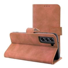 FORCELL Pouzdro Flipové TENDER Book Case pro SAMSUNG Galaxy S21 FE brown 5903396228834