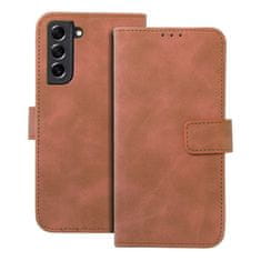 FORCELL Pouzdro Flipové TENDER Book Case pro SAMSUNG Galaxy S21 FE brown 5903396228834