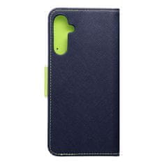 FORCELL Pouzdro Forcell flipové Fancy Book pro SAMSUNG A15 5G navy / lime