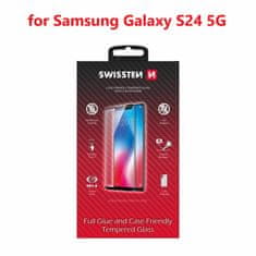 SWISSTEN Sklo Swissten Full Glue, Color Frame, Case Friendly Pro Samsung Galaxy S24 5G Černé