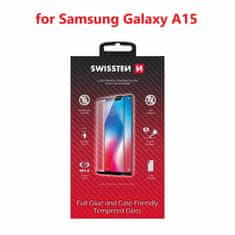 SWISSTEN Sklo Swissten Full Glue, Color Frame, Case Friendly Pro Samsung Galaxy A15 / A15 5G Černé