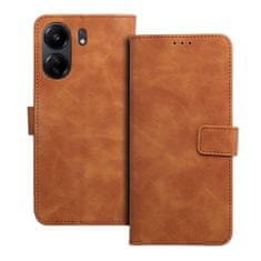 FORCELL Pouzdro Forcell Flipové TENDER Book Case pro XIAOMI Redmi 13C / POCO C65 brown