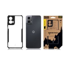 Tactical Zadní kryt Quantum Stealth pro Motorola Moto G34 5G Clear-Black