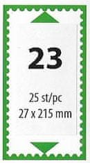 INTEREST Hawidky černé PRINZ na známky 23mm (215 mm x 27 mm)