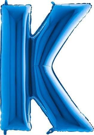 Grabo Nafukovací balónek písmeno K modré 102 cm -
