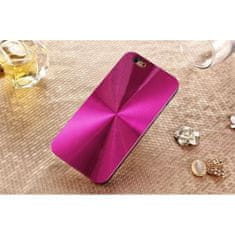 Flor de Cristal Odolné hliníkové pouzdro pro iPhone 5/5S, Fuchsiánová barva, s výřezy a ochranou tlačítek