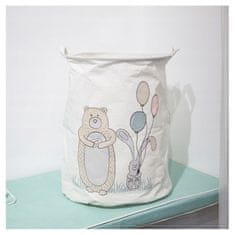 Flor de Cristal Organizér na hračky a prádlo Medvídek, bavlněné plátno, 35x45 cm