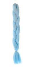 Soulima Modré Copánky ze Syntetických Vlasů, Délka 60cm, Odolné vůči UV Záření a Vysokým Teplotám