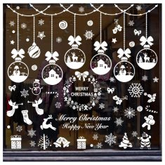 Flor de Cristal Vánoční samolepky na okno, 12 archů, rozměry 28 x 20 cm, hmotnost 165 g