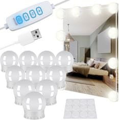 Izoxis LED Zrcadlové Lampy s USB, 30 Režimů, Energeticky Úsporné, Nastavitelná Délka Kabelu 4,5 m