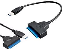 Izoxis Adaptér USB na SATA 3.0 s moderním chipsetem, LED indikací a Plug & Play systémem, kompatibilní s Windows/MAC OS/Linux