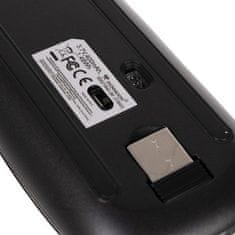 Dunmoon Bezdrátová herní myš 21843, černá, ultratenká, s RGB podsvícením